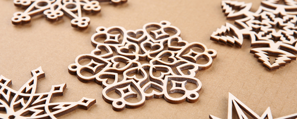 Laser cut Christmas decorations