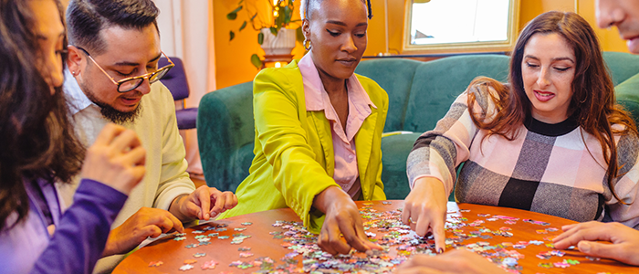 Puzzle and chat