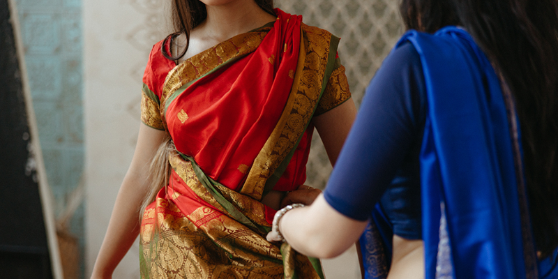 The art of draping the saree